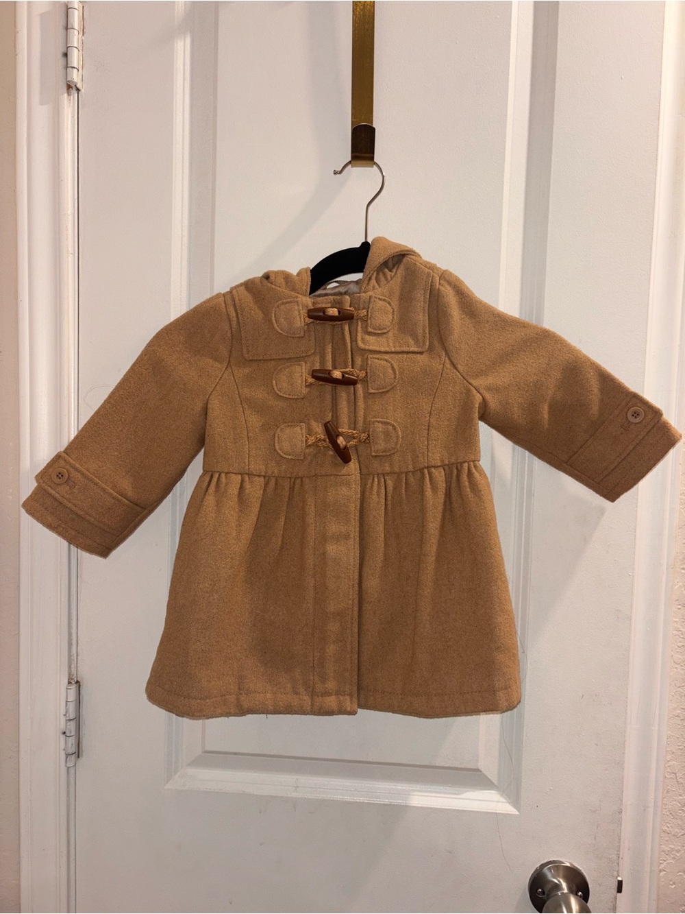 Baby Gap Camel Toggle Coat with Hood